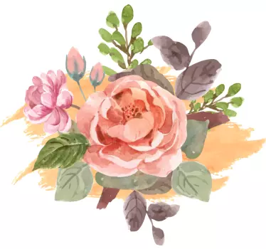 Blush bloom komposition blomma klistermärke - Tenstickers