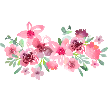 Modern konst blomma vägg dekor - Tenstickers