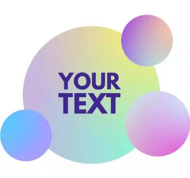 Skyltfönster klistermärken med anpassningsbara textcirklar - Tenstickers