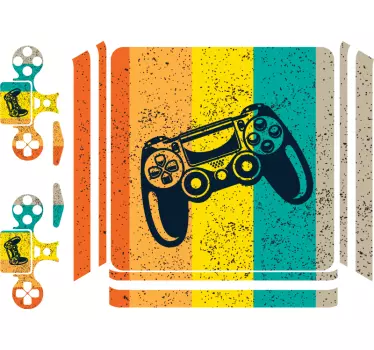 Ps4-kontroller i färger playstation 4-klistermärken - Tenstickers