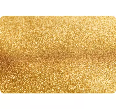 Guld glitter laptop klistermärken - Tenstickers