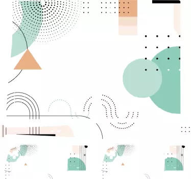 Ps5 klistermärke geometrisk layout idé - Tenstickers