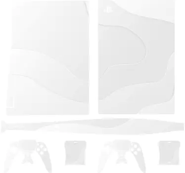 Vita suddar och fläckar playstation 5-klistermärken - Tenstickers