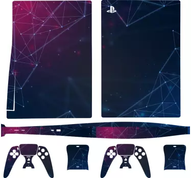 Gradient nätverksanslutning playstation 5 klistermärke - Tenstickers