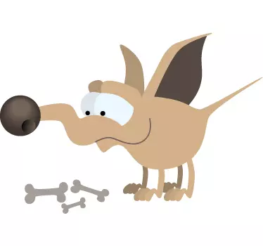 Hund ben behandlar vägg klistermärke - Tenstickers