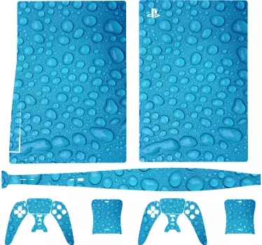 Vatten på glas playstation 5 klistermärken - Tenstickers
