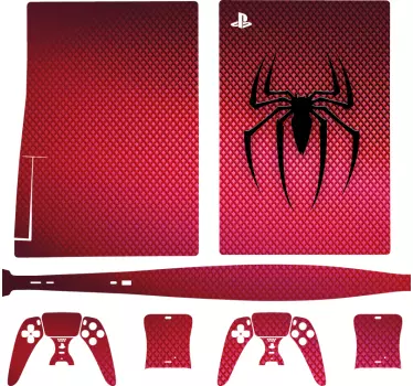 Spiderman bröstlogotyp playstation 5 klistermärken - Tenstickers