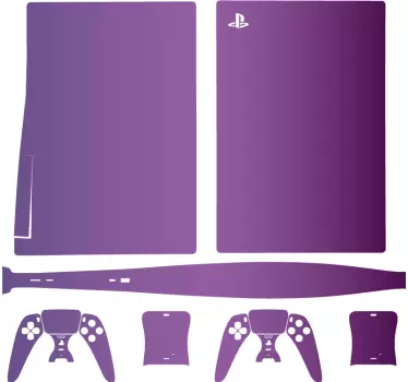 Lila dis kameleont playstation 5 dekal - Tenstickers