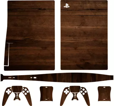 Kona wood playstation 5 dekal - Tenstickers