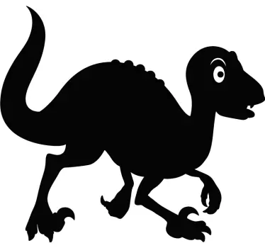 Lekfull dinosaurfigur klistermärke - Tenstickers