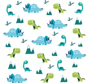 Nordiska dinosaurier bergset drake väggdekal - Tenstickers