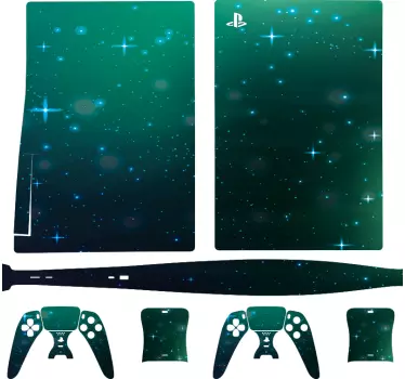 Gröna lampor playstation 5 klistermärken - Tenstickers
