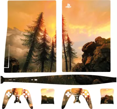 Golden forest playstation 5 dekal - Tenstickers