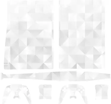 Geometriskt modernt klistermärke ps5 - Tenstickers