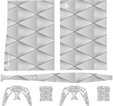 Ps5 klistermärke snygg geometrisk täckning - Tenstickers