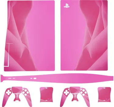 Ps5 klistermärke livlig rosa ärm - Tenstickers