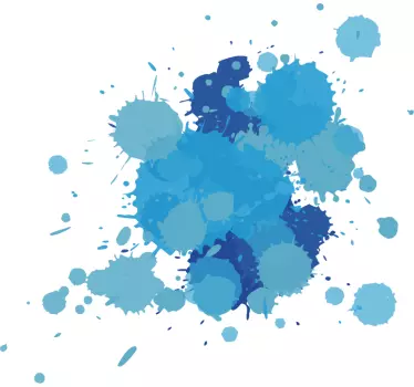 Stänk vägg klistermärke - Tenstickers