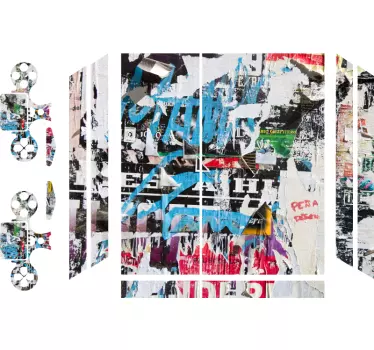 Street art graffiti playstation 4 dekal - Tenstickers