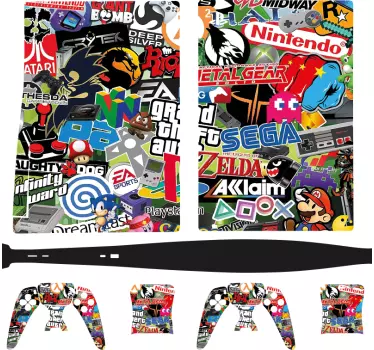 Coola klistermärken samling playstation 5 dekal - Tenstickers