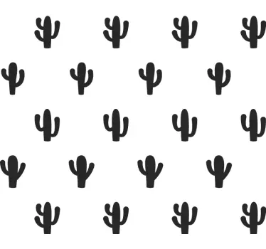 Monocolor kaktus set växt dekaler - Tenstickers