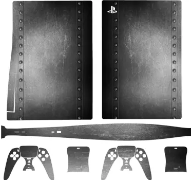 Metallic texrure playstation 5 dekal - Tenstickers