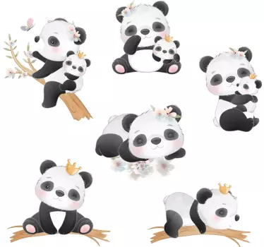 Panda liv vilda djur klistermärke - Tenstickers
