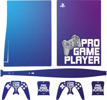 Pro gamer player playstation 5 klistermärken - Tenstickers