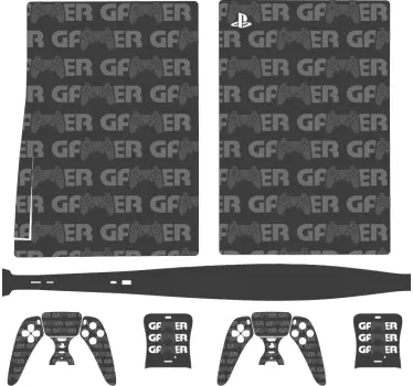 Ps5 klistermärke gamer koncept cover - Tenstickers