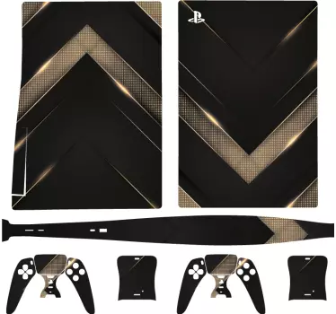 Modern lyxig bakgrundsmall playstation 5 klistermärke - Tenstickers