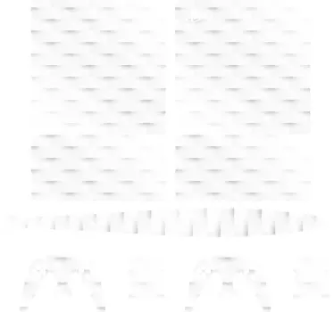 Vitt polygonal mönster PS klistermärke - Tenstickers