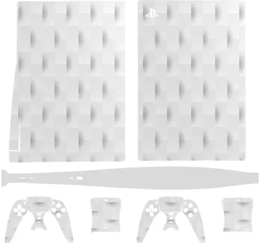 Ps5 klistermärke med strukturerad vit yta - Tenstickers