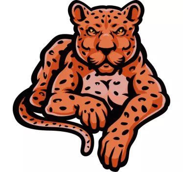 Orange tryck design väggdekaler för tonåringar rum - Tenstickers