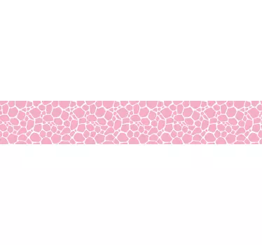 Playful pink pattern wallsticker - Tenstickers