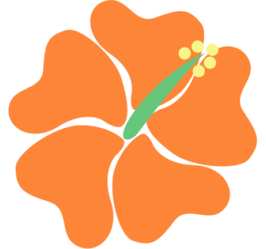 Hibiskus blomma bil dekal - Tenstickers
