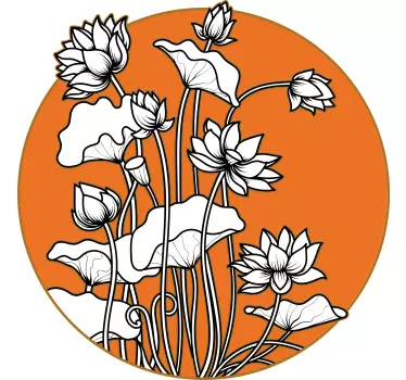 Väggklistermärken djur botanisk konturillustration - Tenstickers