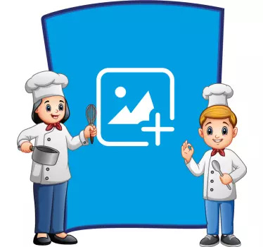 Mode klistermärke kockkaraktärer illustration - Tenstickers