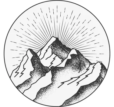 Rita av ett berg natur klistermärken - Tenstickers
