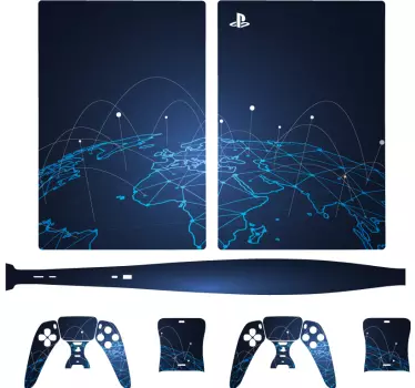 Ps5 klistermärke global anslutning tema - Tenstickers