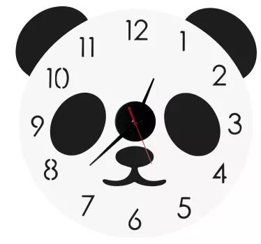 Klistermärke för panda urtavla - Tenstickers
