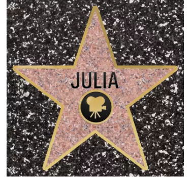 Personifierad hollywood stjärna klistermärke - Tenstickers