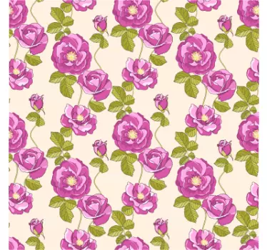 Blommigt toalettlock klistermärke - Tenstickers