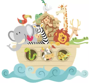 Noahs ark kids-klistermärke - Tenstickers