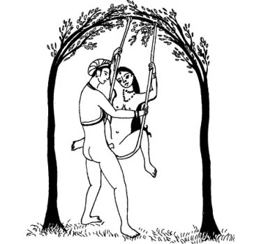 Klistermärke för sex swing illustration - Tenstickers