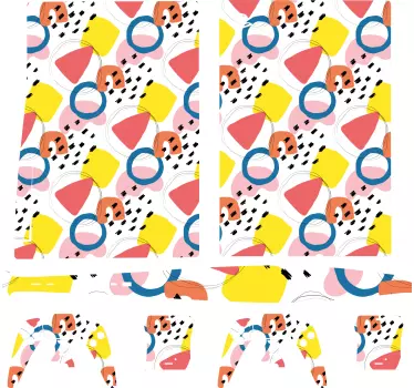 Målning konst geometriska mönster playstation 5 klistermärken - Tenstickers