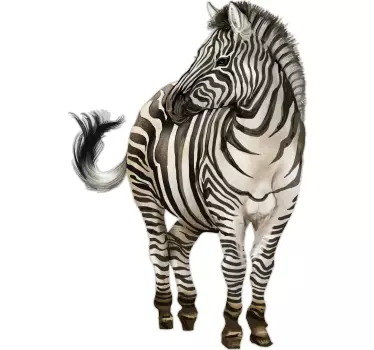 Väggklistermärken djur zebra konstverk - Tenstickers