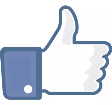 Facebook som ikondekal - Tenstickers