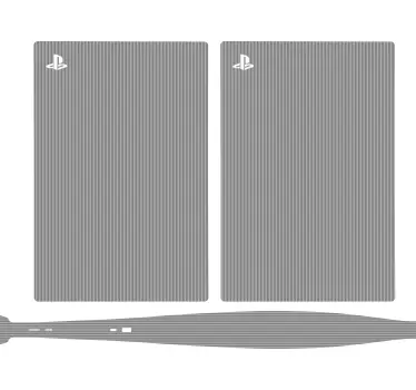 Smooth charcoal case ps5 klistermärke - Tenstickers