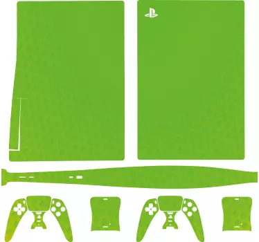 Grön kol playstation 5 dekal; - Tenstickers