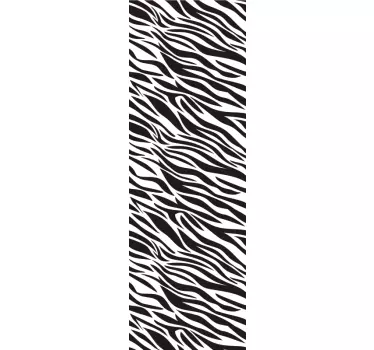 Zebra mönsterkylskåp - Tenstickers