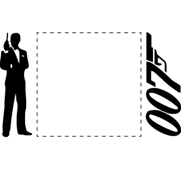 007 klistermärke för skjutljusbrytare - Tenstickers